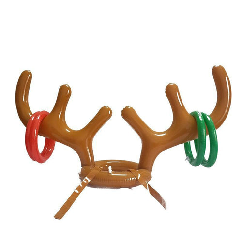 Inflatable Reindeer Antler Hat Ring